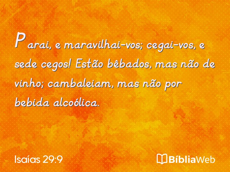 Isaías 29:9 em imagem para compartilhar
