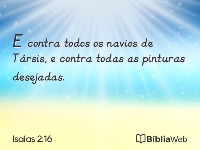 Isaías 2:16 em imagem para compartilhar