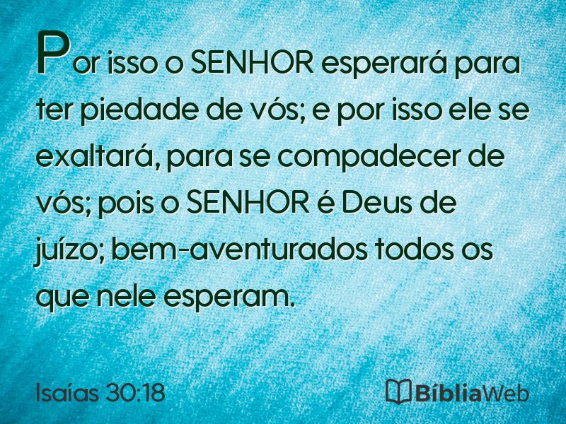 Isaías 30:18 em imagem para compartilhar