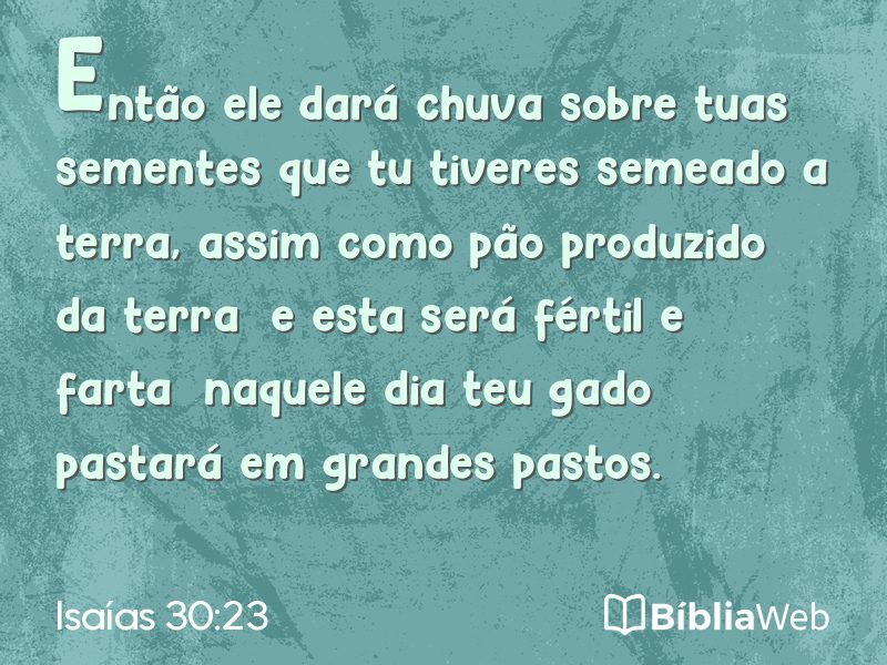 Isaías 30:23 em imagem para compartilhar