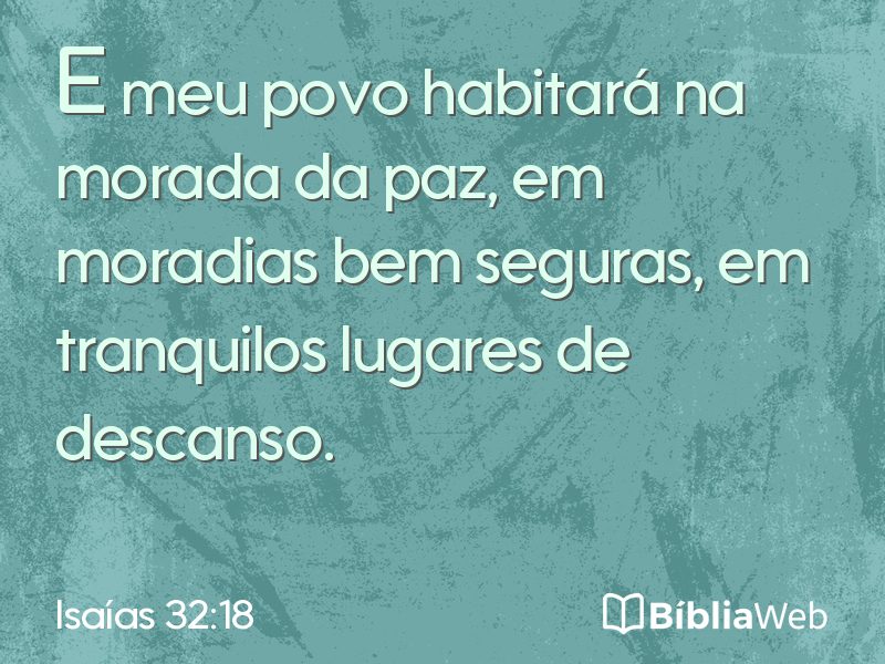 Isaías 32:18 em imagem para compartilhar