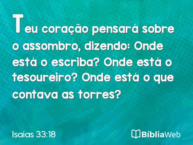 Isaías 33:18 em imagem para compartilhar