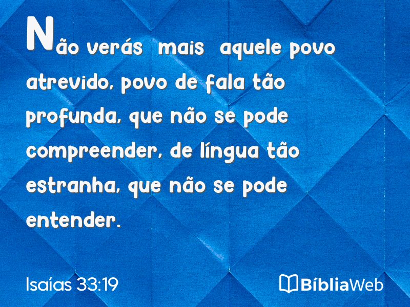 Isaías 33:19 em imagem para compartilhar