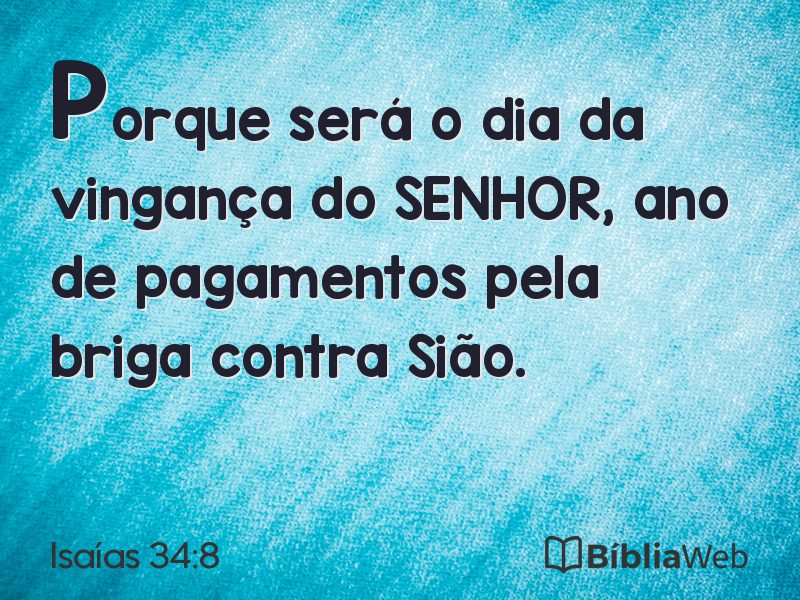 Isaías 34:8 em imagem para compartilhar