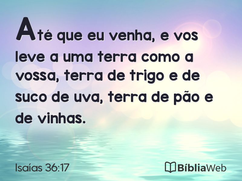 Isaías 36:17 em imagem para compartilhar