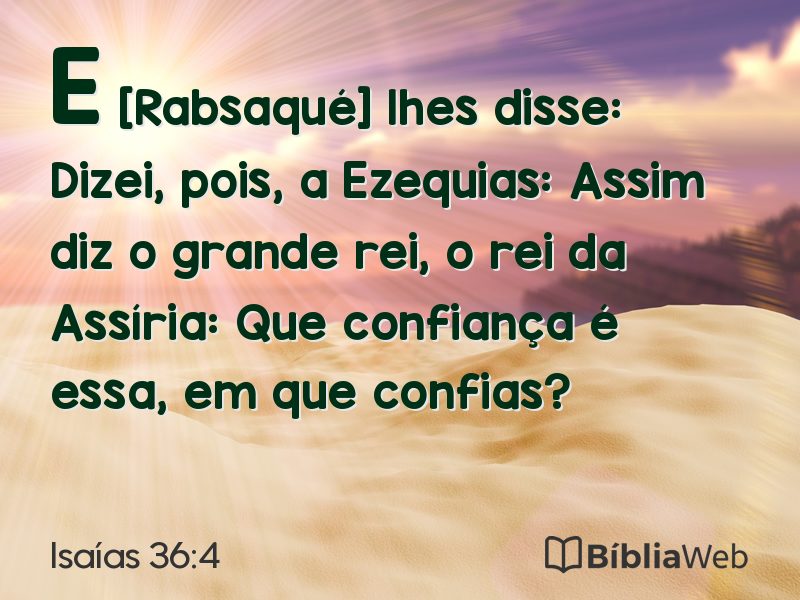 Isaías 36:4 em imagem para compartilhar