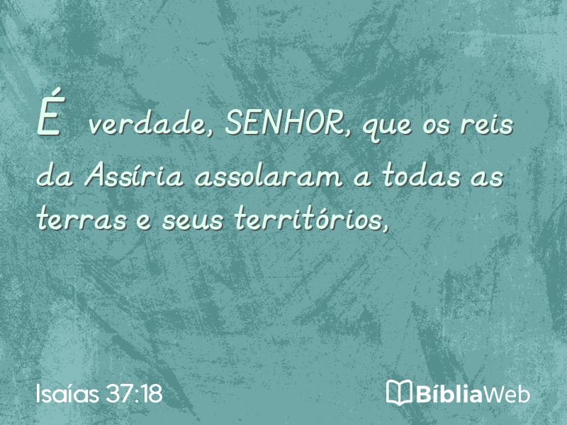 Isaías 37:18 em imagem para compartilhar