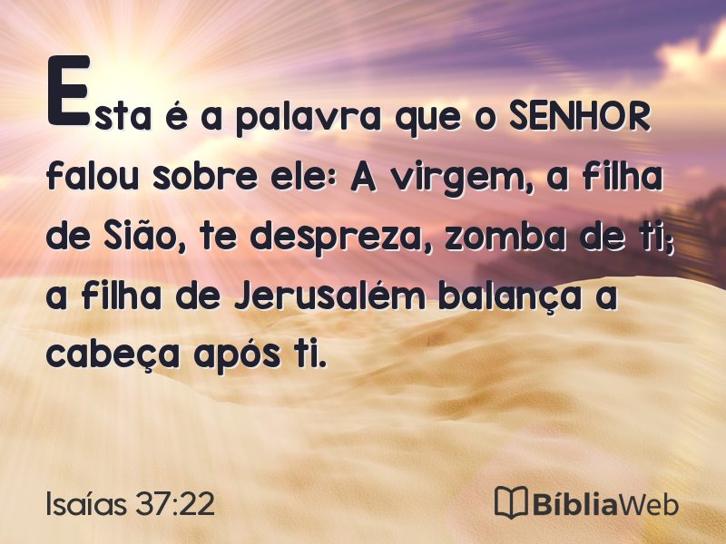 Isaías 37:22 em imagem para compartilhar
