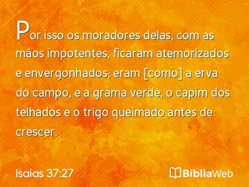 Isaías 37:27 em imagem para compartilhar