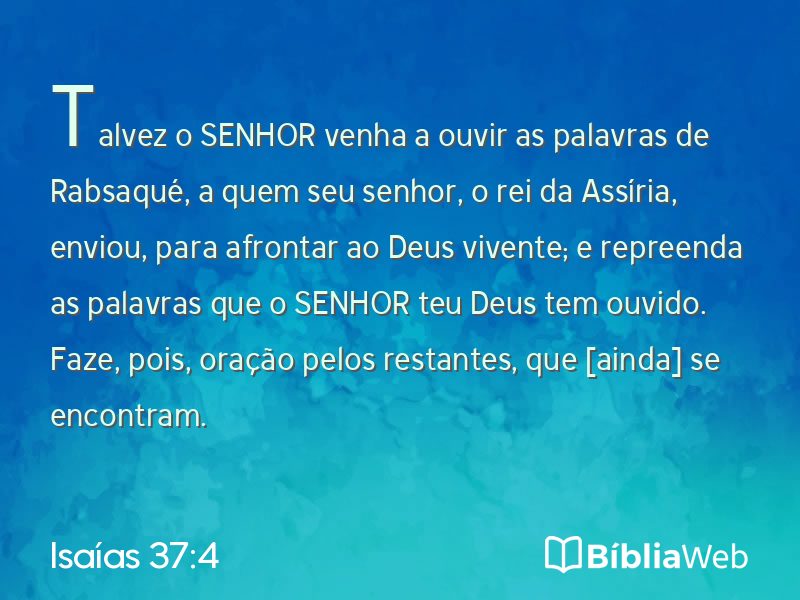 Isaías 37:4 em imagem para compartilhar