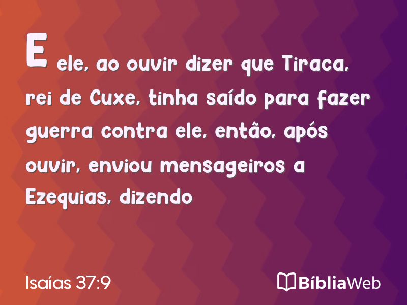 Isaías 37:9 em imagem para compartilhar