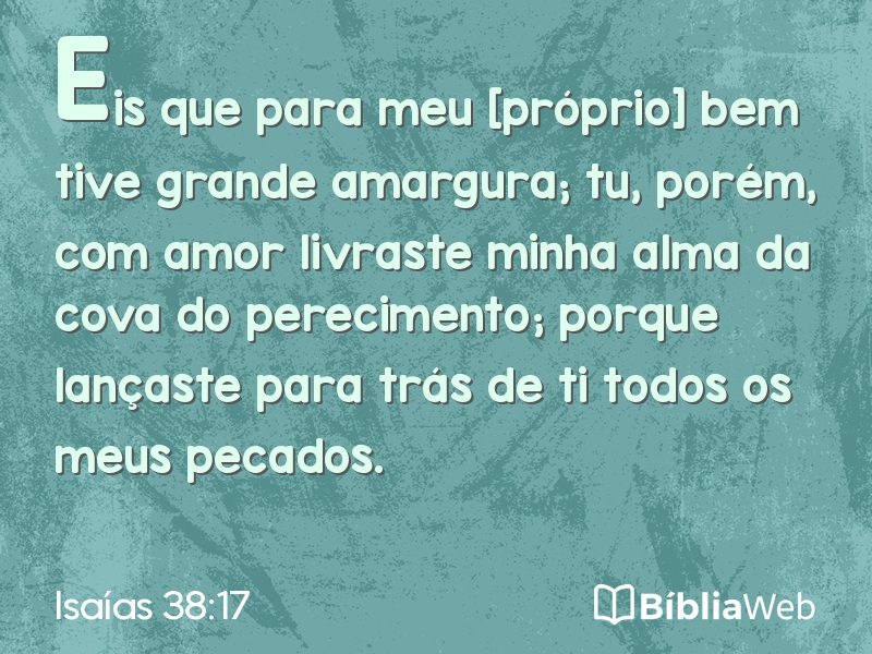 Isaías 38:17 em imagem para compartilhar
