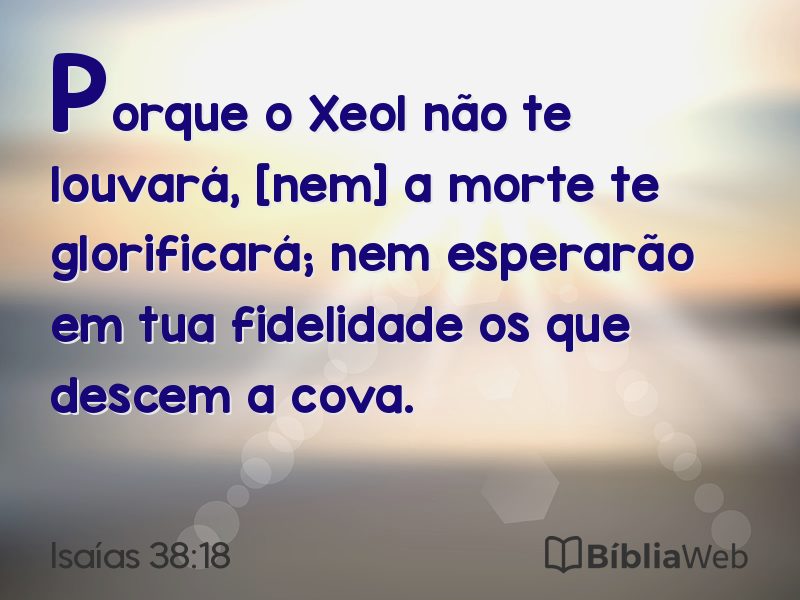 Isaías 38:18 em imagem para compartilhar
