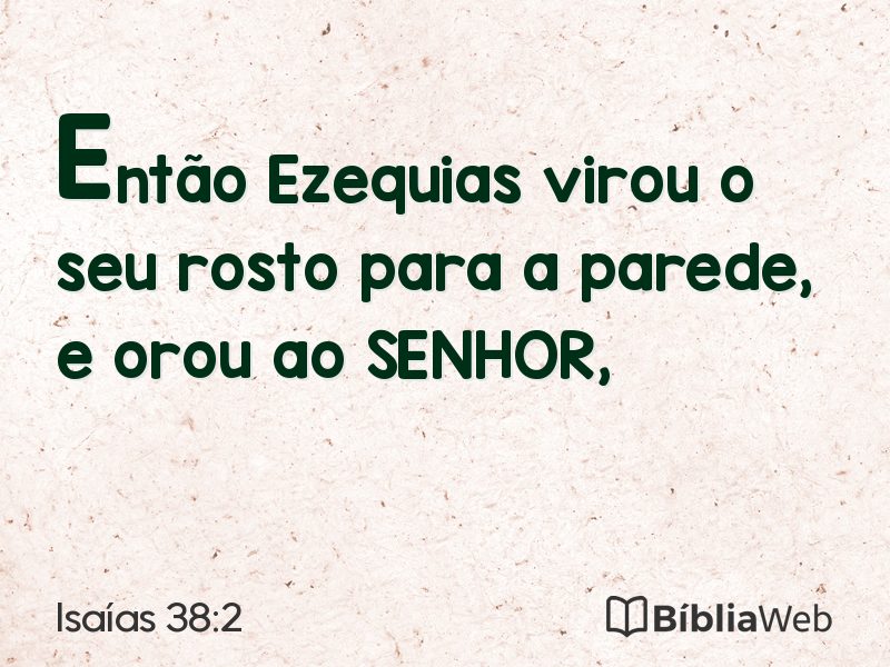 Isaías 38:2 em imagem para compartilhar