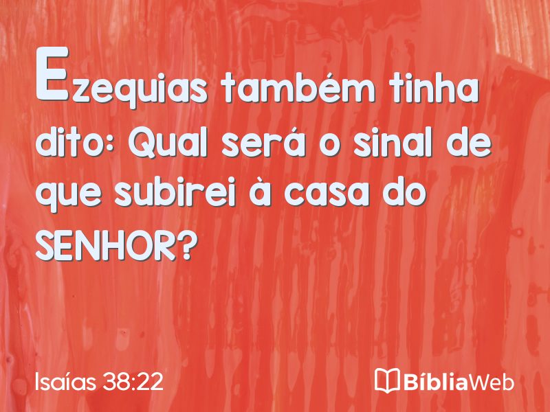 Isaías 38:22 em imagem para compartilhar