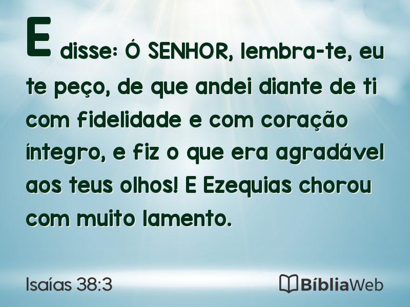 Isaías 38:3 em imagem para compartilhar
