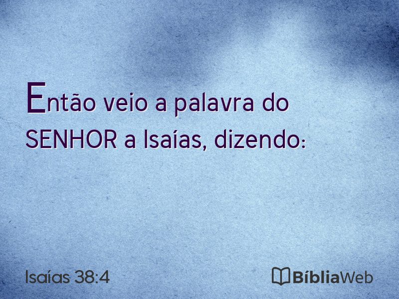 Isaías 38:4 em imagem para compartilhar