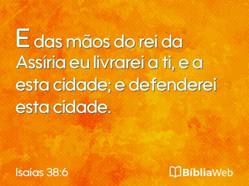 Isaías 38:6 em imagem para compartilhar
