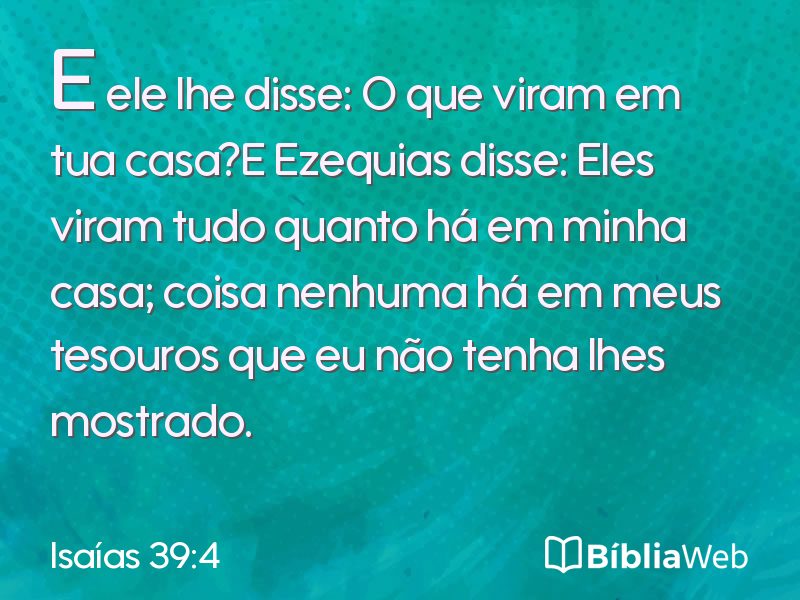 Isaías 39:4 em imagem para compartilhar