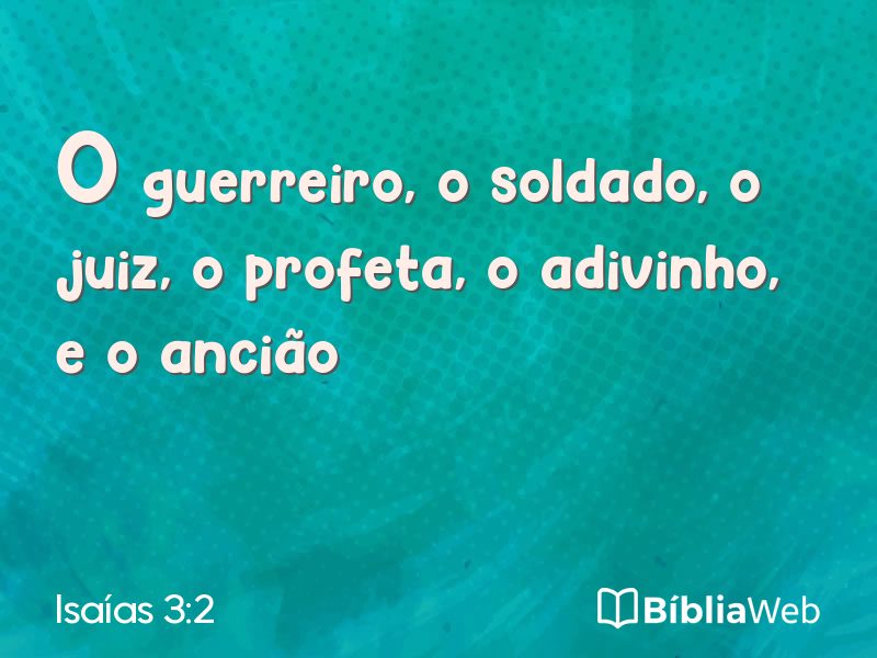 Isaías 3:2 em imagem para compartilhar