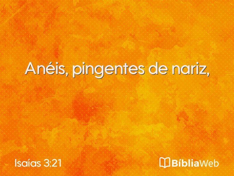 Isaías 3:21 em imagem para compartilhar