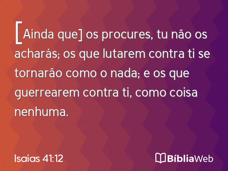 Isaías 41:12 em imagem para compartilhar