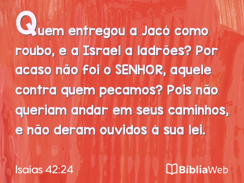 Isaías 42:24 em imagem para compartilhar