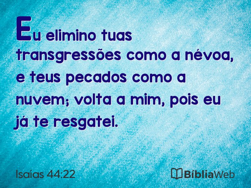 Isaías 44:22 em imagem para compartilhar