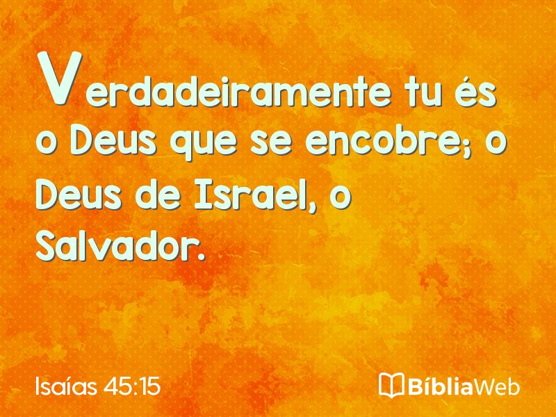 Isaías 45:15 em imagem para compartilhar