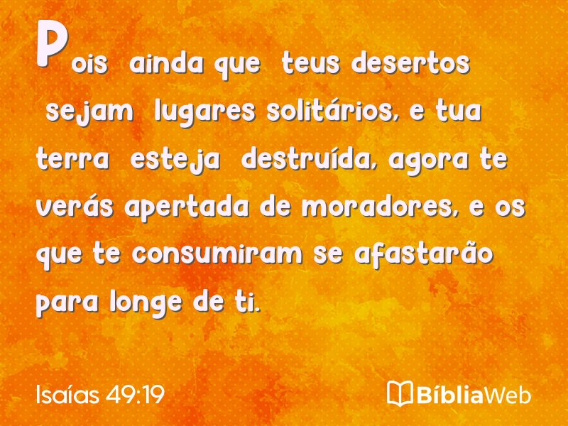 Isaías 49:19 em imagem para compartilhar