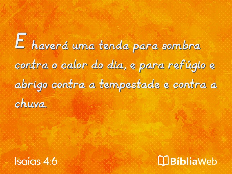 Isaías 4:6 em imagem para compartilhar