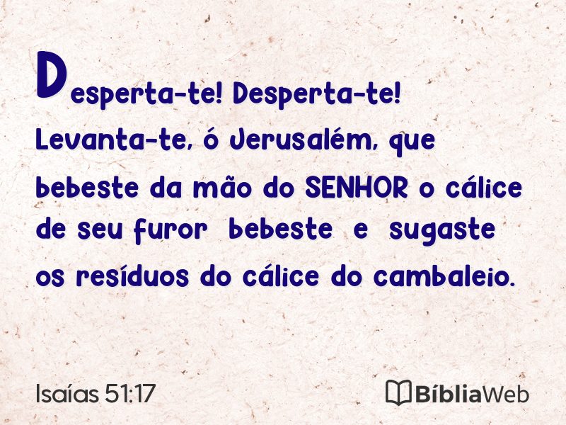 Isaías 51:17 em imagem para compartilhar