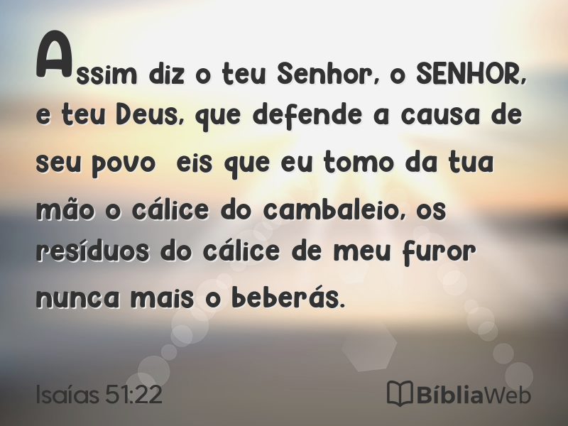Isaías 51:22 em imagem para compartilhar