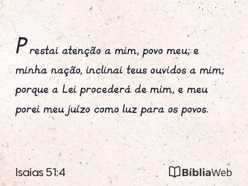 Isaías 51:4 em imagem para compartilhar