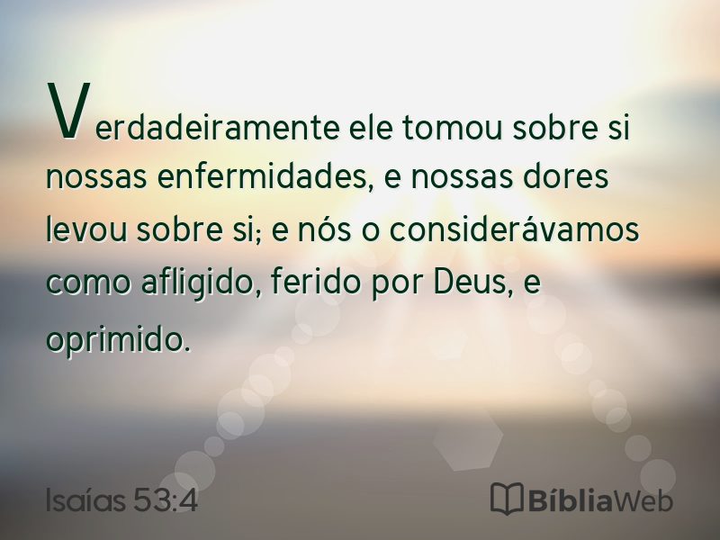 Isaías 53:4 em imagem para compartilhar