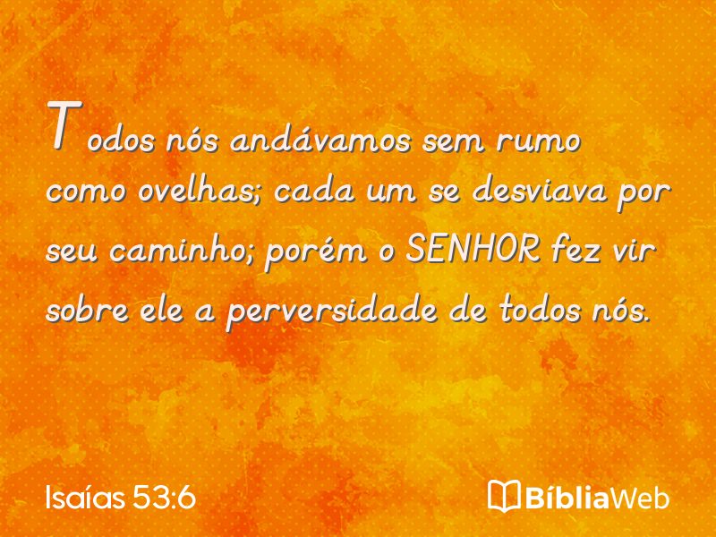 Isaías 53:6 em imagem para compartilhar