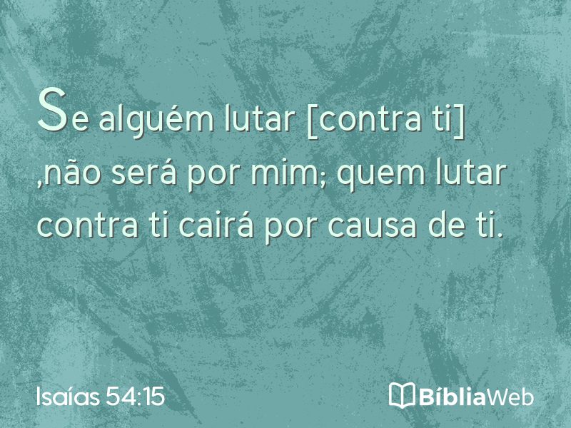 Isaías 54:15 em imagem para compartilhar