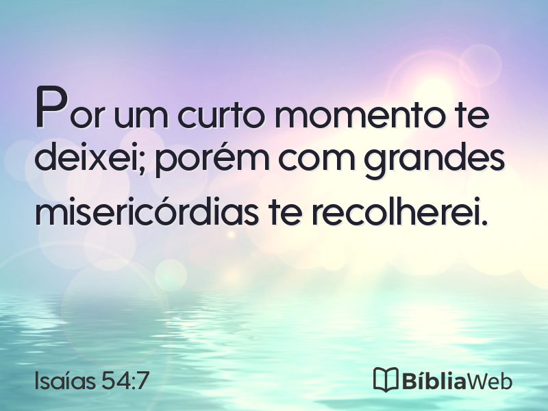 Isaías 54:7 em imagem para compartilhar