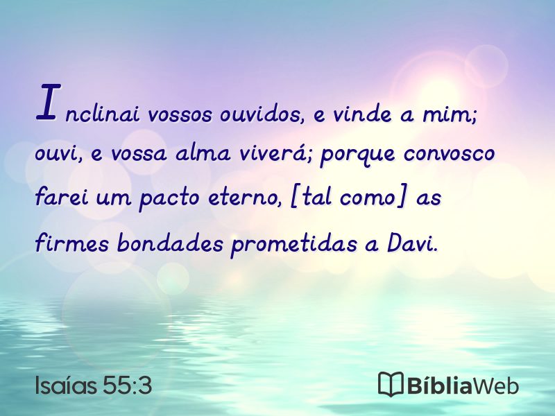 Isaías 55:3 em imagem para compartilhar