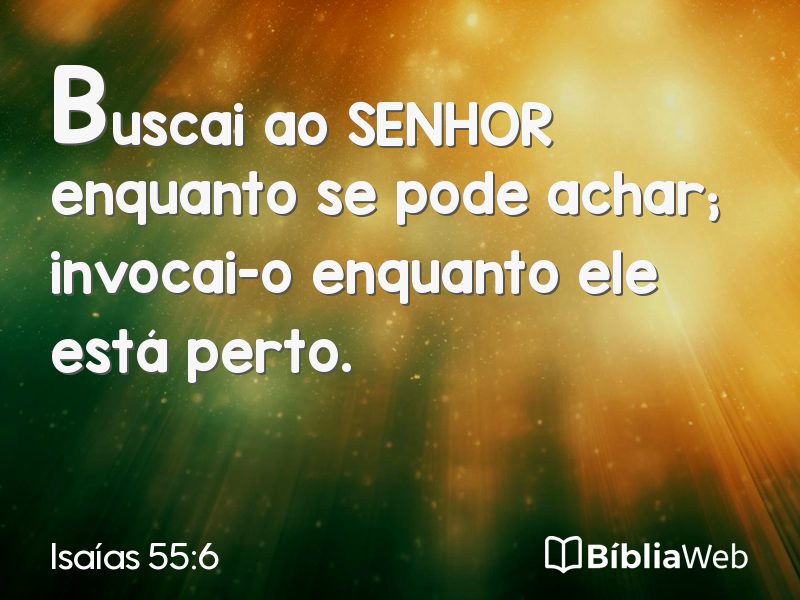 Isaías 55:6 em imagem para compartilhar
