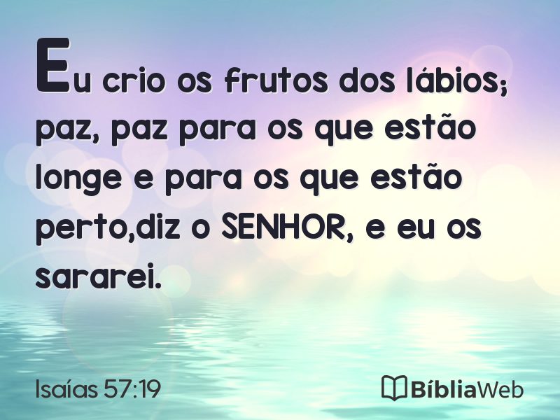 Isaías 57:19 em imagem para compartilhar