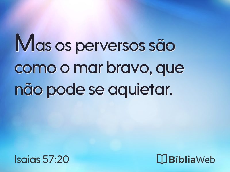 Isaías 57:20 em imagem para compartilhar