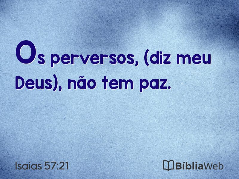 Isaías 57:21 em imagem para compartilhar