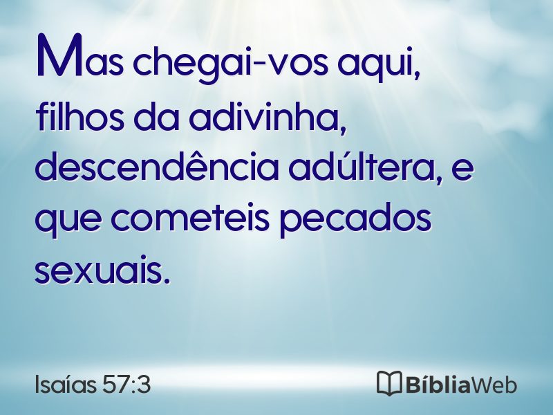 Isaías 57:3 em imagem para compartilhar