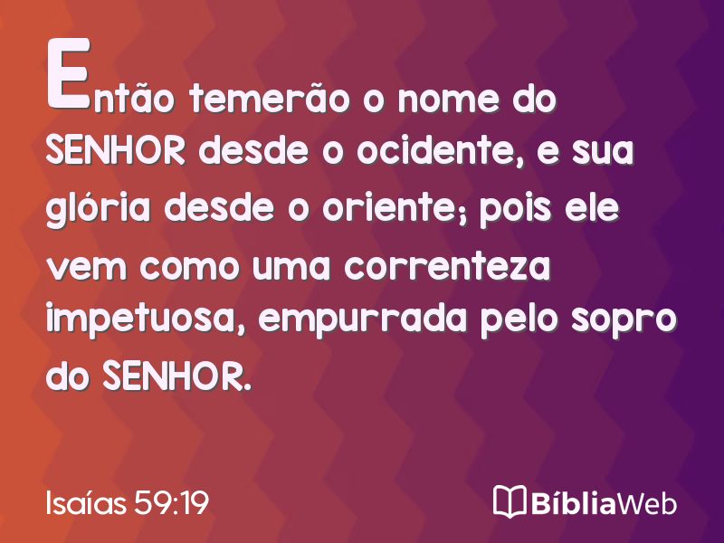 Isaías 59:19 em imagem para compartilhar
