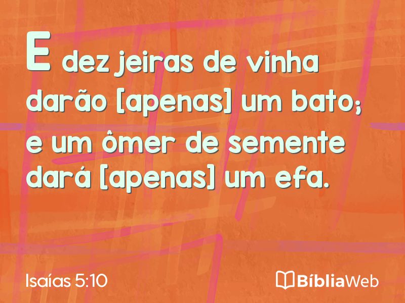 Isaías 5:10 em imagem para compartilhar