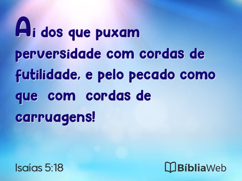 Isaías 5:18 em imagem para compartilhar