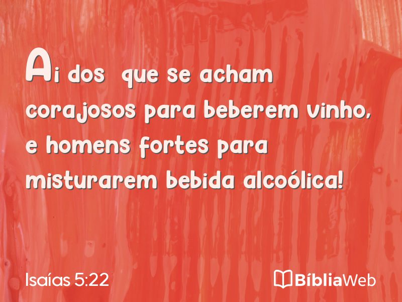Isaías 5:22 em imagem para compartilhar