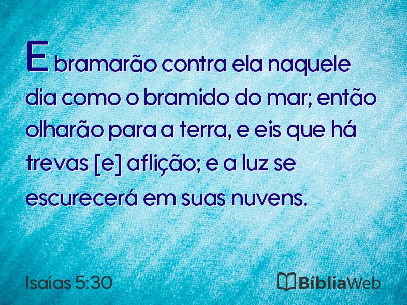 Isaías 5:30 em imagem para compartilhar