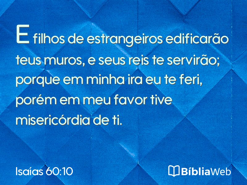 Isaías 60:10 em imagem para compartilhar